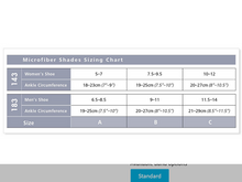 Load image into Gallery viewer, Sigvaris Microfibre Compression Socks Sizing Chart
